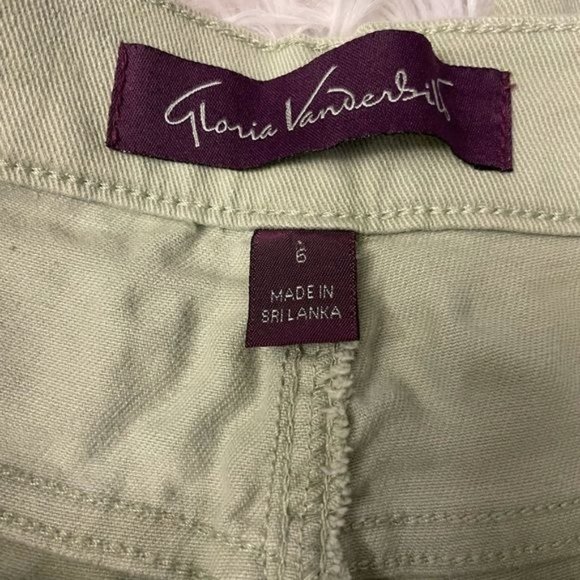 Gloria Vanderbilt green slim straight jeans size 6 - Picture 3 of 10